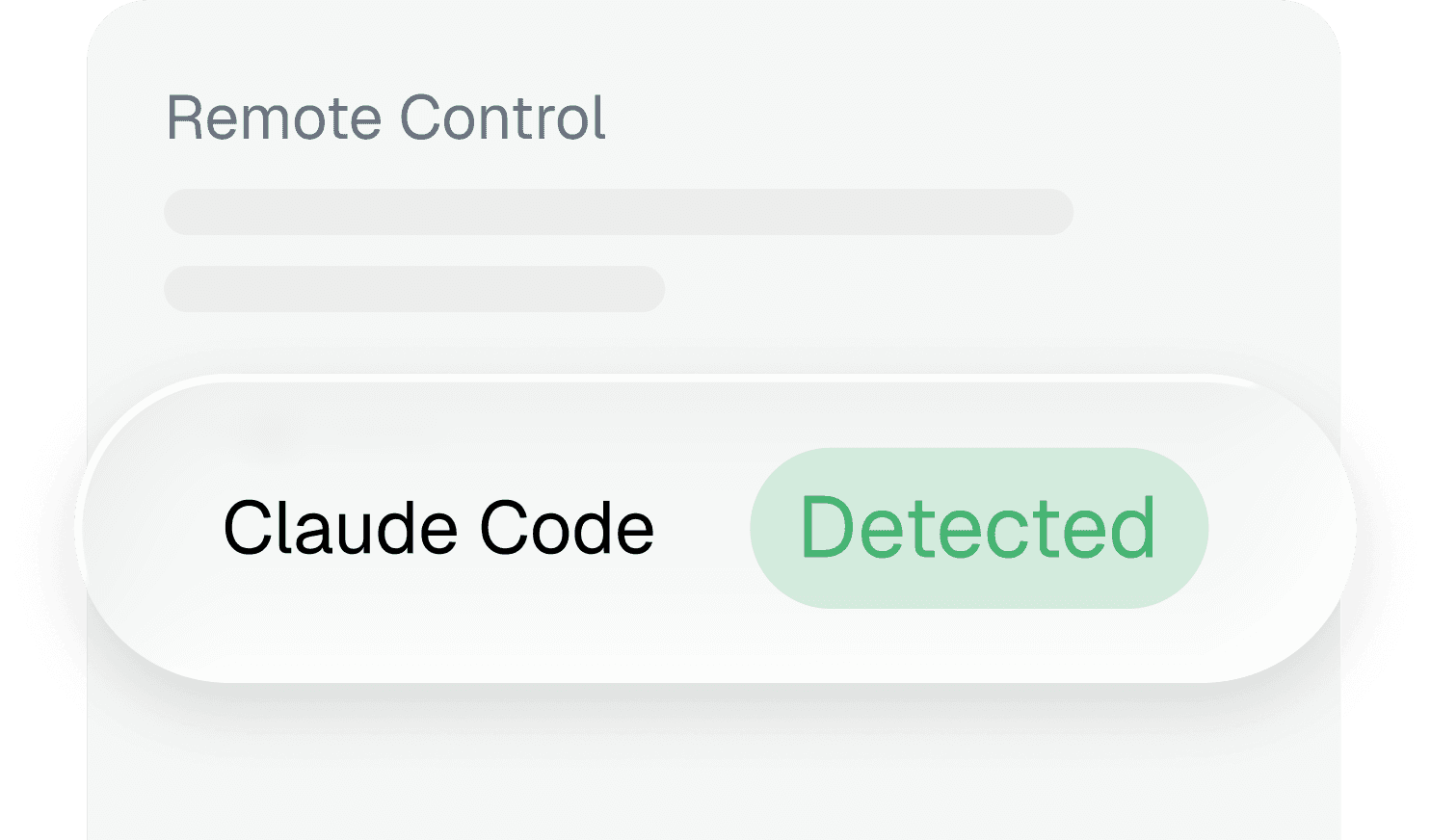 Claude Code detected and connected in Voice Cursor